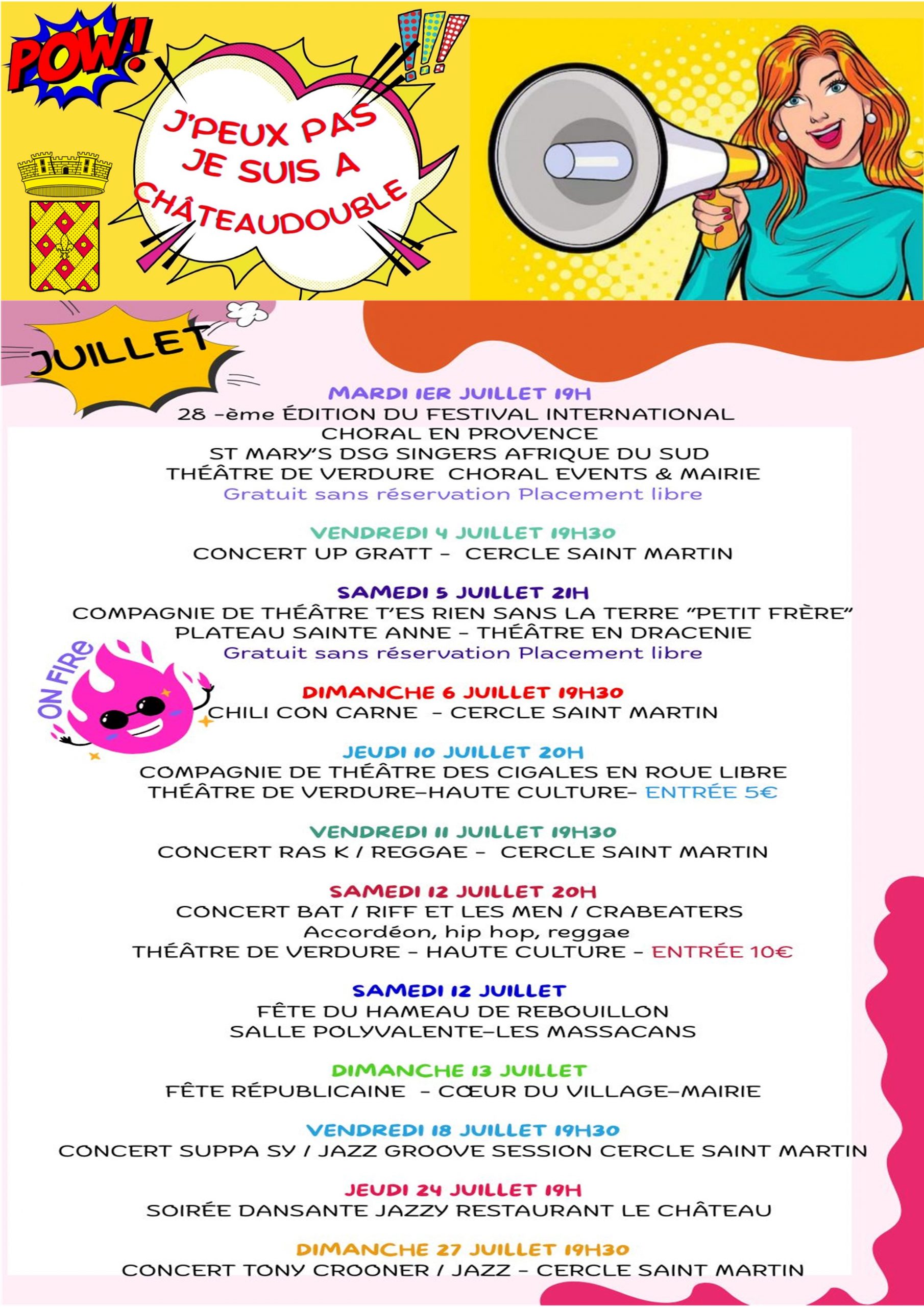 Festivités Juillet 2025