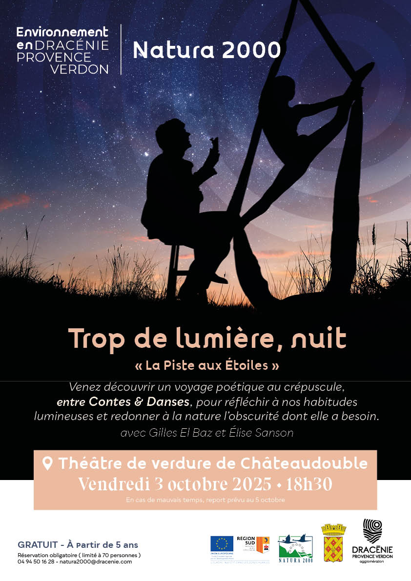« La Piste aux Étoiles » Théâtre de verdure de Châteaudouble Vendredi 3 octobre 2025 • 18h30