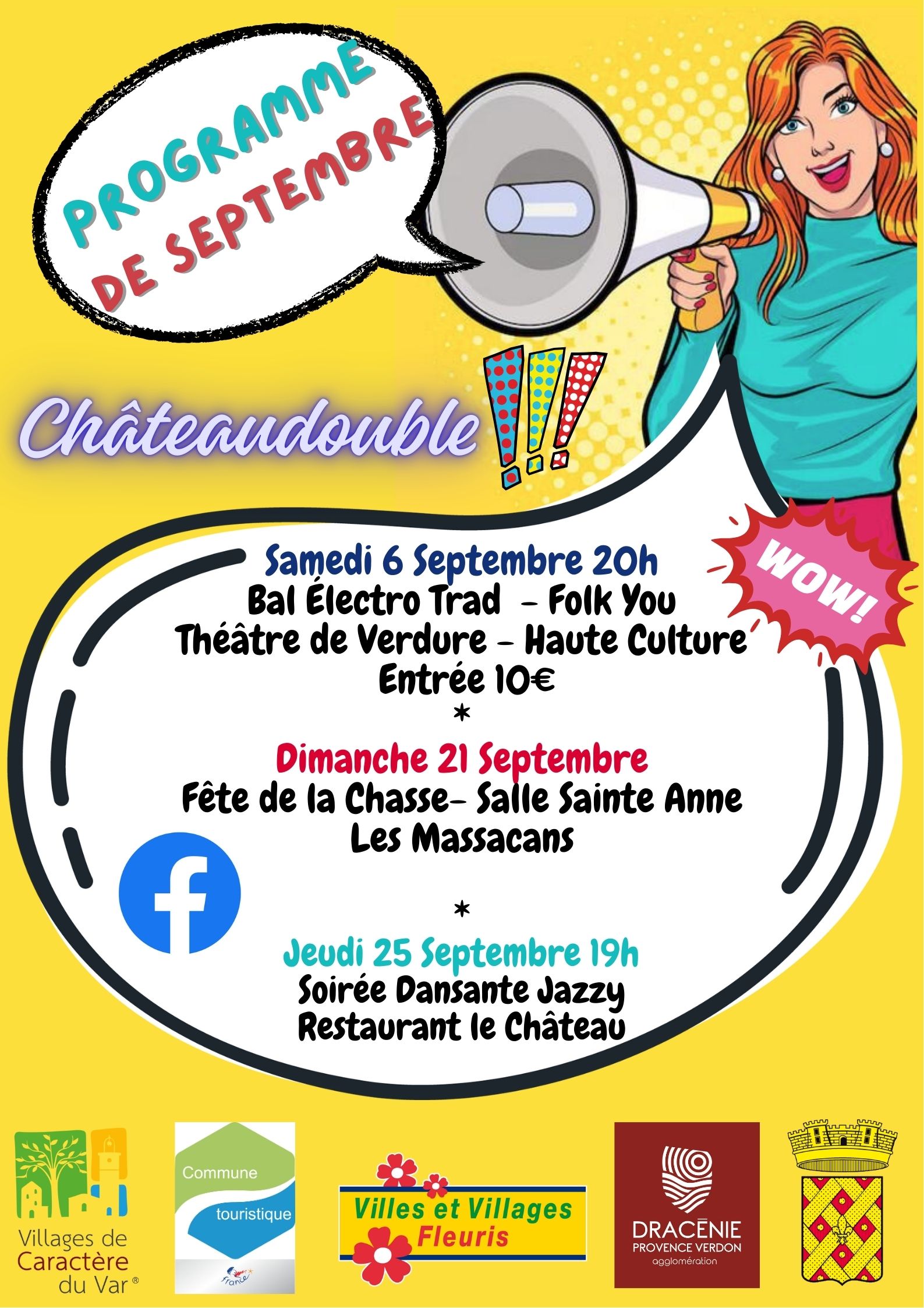 Planning des festivités Septembre 2025