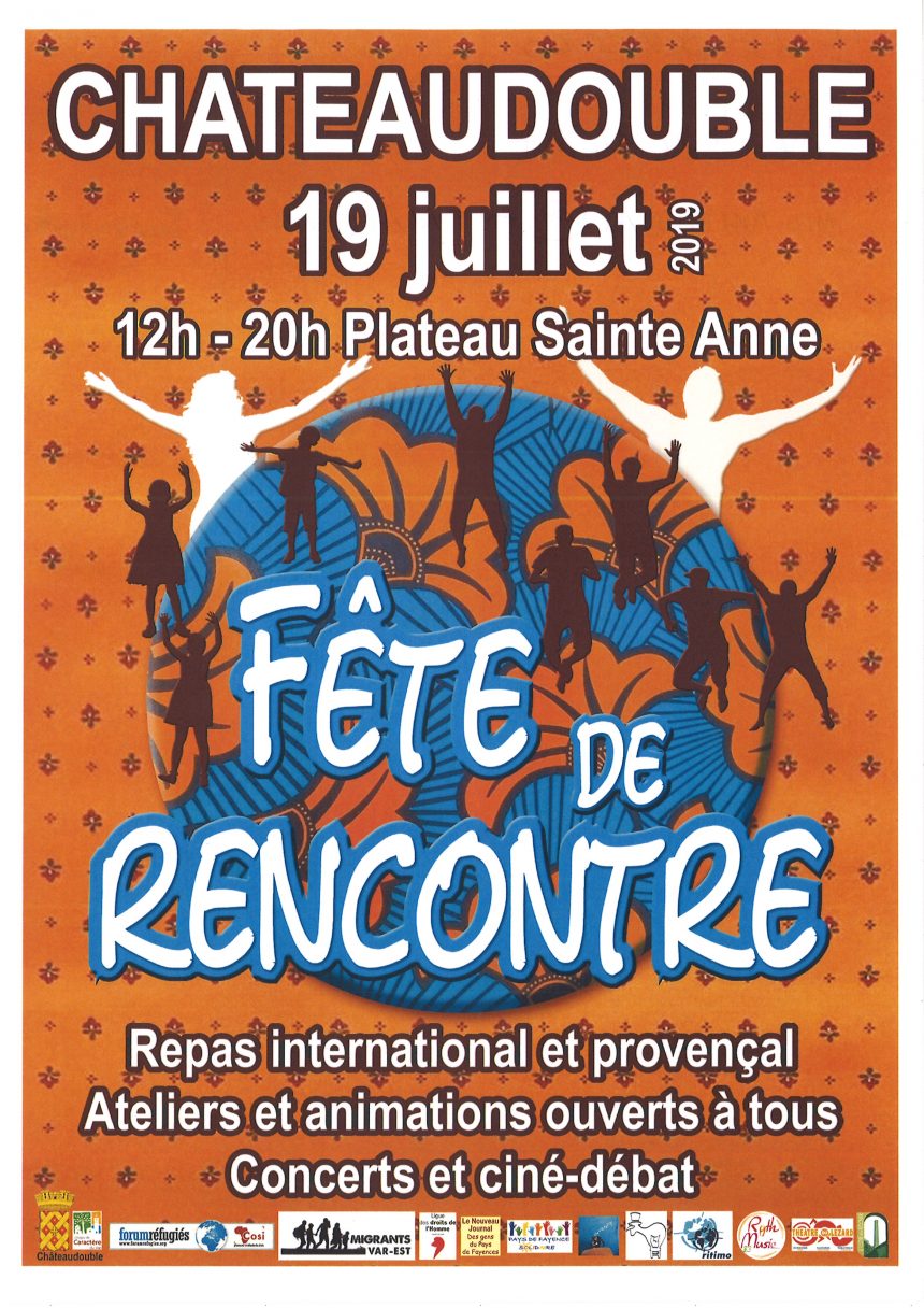 Le 19 Juillet 2019 de 12h à 20h – Fête de Rencontre rdv au Plateau Sainte Anne