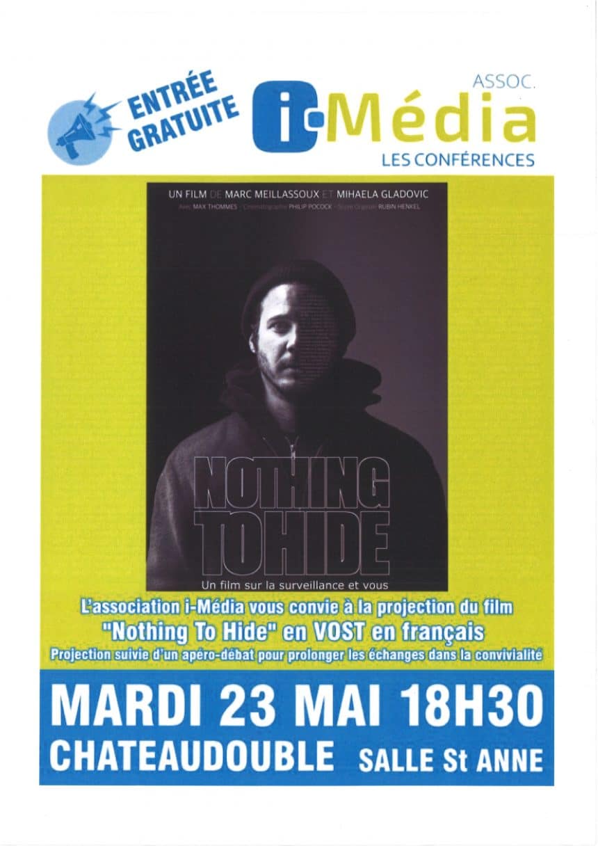 Projection du film “Nothing To Hide” le 23 mai 2023